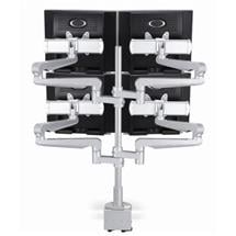 Six Screen with Lateral Extension and Desk Clamp | In Stock
