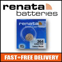 1 x Renata 364 Watch Battery 1.55v SR621SW  Official Renata Watch