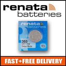 1 x Renata 365 Watch Battery 1.55v SR1116W  Official Renata Watch