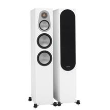 Silver 300 Floor Standing Speakers - Satin White - Pair