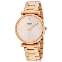 Fossil Ladies' Carlie Rose Gold Plated Watch - ES4441