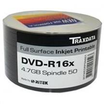 Ritek Traxdata DVD-R 16X 600PK (12 x 50) Boxed Printable
