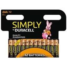 Duracell Simply Alkaline Pack of 12 AAA Batteries | Quzo