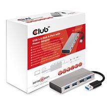 CLUB3D USB 3.0 Hub 4-Port with Power Adapter | Quzo