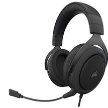 Corsair HS50 PRO STEREO Headset Wired Head-band Gaming Black, Blue