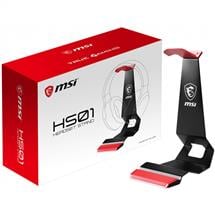 MSI HS01 Gaming Headset Stand 'Black with Red, Solid Metal Design, non