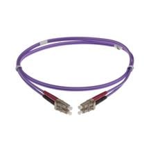 NENCO 4-DX-LC-LC-2-HVT fibre optic cable 2 m OM4 Violet