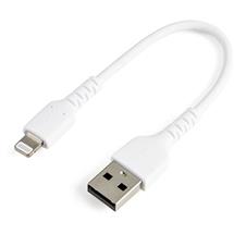 StarTech.com 15cm Durable USB A to Lightning Cable  White USB Type A