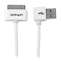 StarTech.com 1m (3 ft) Apple 30pin Dock Connector to Left Angle USB