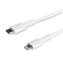 StarTech.com 1m USB C to Lightning Cable  Durable White USB Type C to