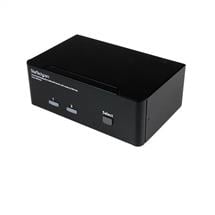 StarTech.com 2 Port Dual DisplayPort USB KVM Switch with Audio & USB