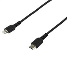 StarTech.com 2m USB C to Lightning Cable  Durable Black USB Type C to
