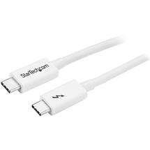 StarTech.com Thunderbolt 3 Cable  20Gbps  1m  White  Thunderbolt, USB,
