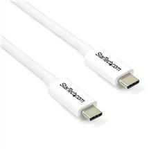 StarTech.com Thunderbolt 3 Cable  20Gbps  2m  White  Thunderbolt, USB,