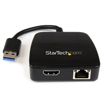 StarTech.com Travel Adapter for Laptops - HDMI and GbE - USB 3.0